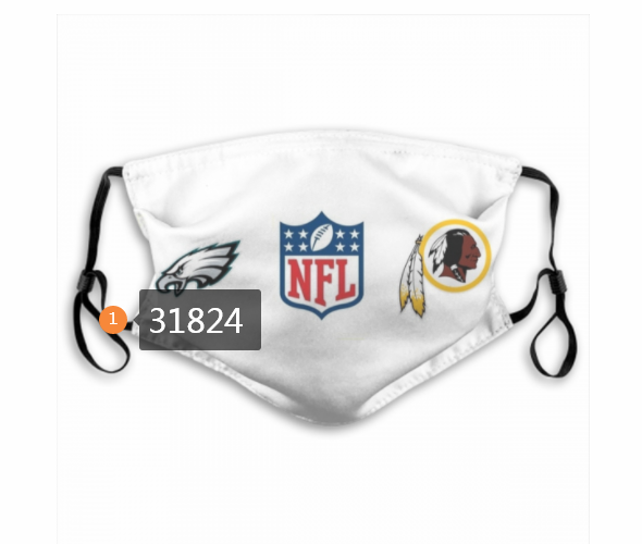 NFL Washington Redskins 1292020 Dust mask with filter->nfl dust mask->Sports Accessory